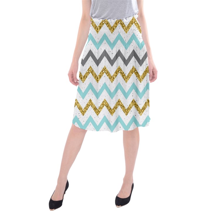 Chevron  Midi Beach Skirt