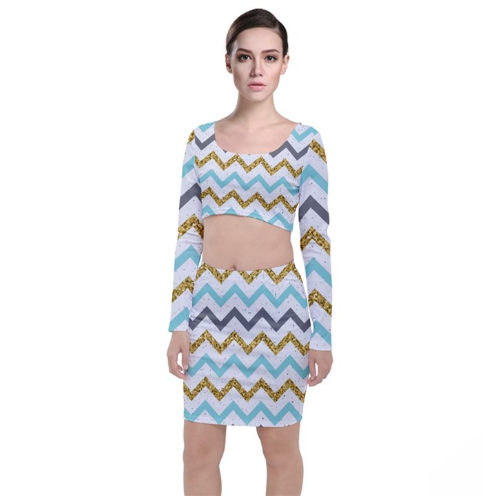 Chevron  Top and Skirt Sets