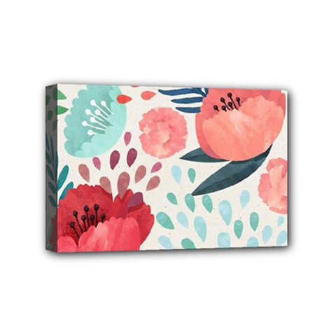 Floral  Mini Canvas 6  X 4  (stretched) by Sobalvarro