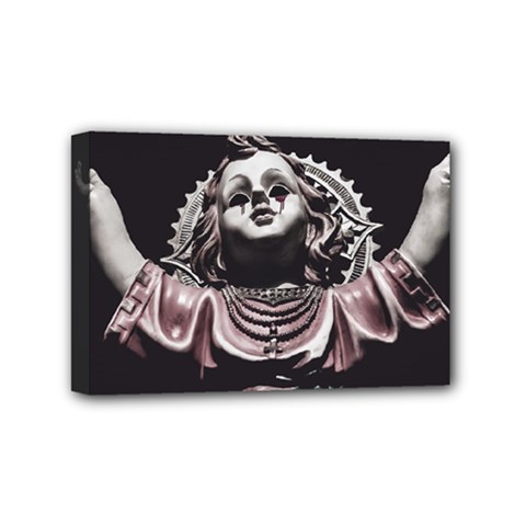 Angel Crying Blood Dark Style Poster Mini Canvas 6  X 4  (stretched) by dflcprintsclothing