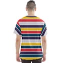 Horizontal Colored Stripes Men s Sport Mesh Tee View2