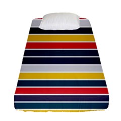 Horizontal Colored Stripes Fitted Sheet (single Size)