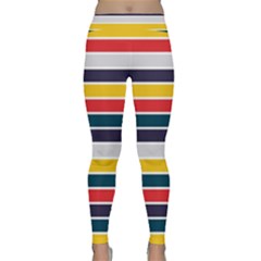 Horizontal Colored Stripes Classic Yoga Leggings by tmsartbazaar