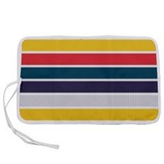 Horizontal Colored Stripes Pen Storage Case (m) by tmsartbazaar