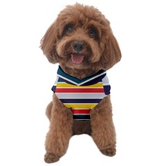 Horizontal Colored Stripes Dog Sweater by tmsartbazaar