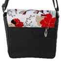 Floral pattern  Flap Closure Messenger Bag (S) View1