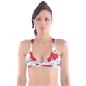 Floral pattern  Plunge Bikini Top View1