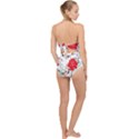 Floral pattern  Scallop Top Cut Out Swimsuit View2