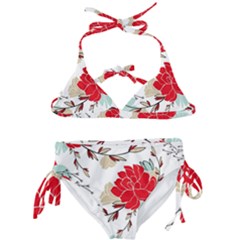 Floral Pattern  Kids  Classic Bikini Set by Sobalvarro