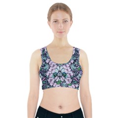 Paradise Flowers In Paradise Colors Sports Bra With Pocket by pepitasart