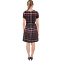 Red Black White Plaid Stripes Adorable in Chiffon Dress View2