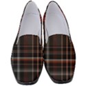 Red Black White Plaid Stripes Women s Classic Loafer Heels View1