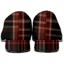 Red Black White Plaid Stripes Women s Classic Loafer Heels View4