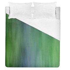 Green Blue Gradient Batik Duvet Cover (queen Size) by SpinnyChairDesigns