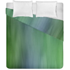 Green Blue Gradient Batik Duvet Cover Double Side (california King Size) by SpinnyChairDesigns