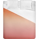 Vermilion Coral Sunset Gradient Ombre Duvet Cover (California King Size) View1