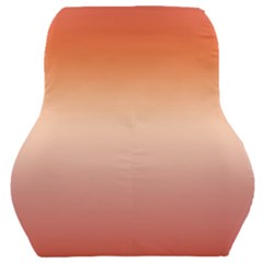 Vermilion Coral Sunset Gradient Ombre Car Seat Back Cushion  by SpinnyChairDesigns