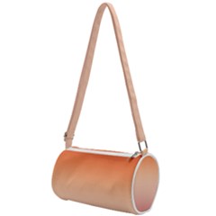 Vermilion Coral Sunset Gradient Ombre Mini Cylinder Bag by SpinnyChairDesigns