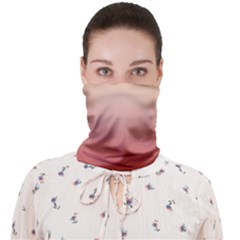 Vermilion Coral Sunset Gradient Ombre Face Covering Bandana (adult)