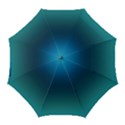 Blue Teal Green Gradient Ombre Colors Golf Umbrellas View1