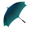 Blue Teal Green Gradient Ombre Colors Golf Umbrellas View2