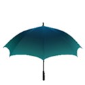 Blue Teal Green Gradient Ombre Colors Golf Umbrellas View3