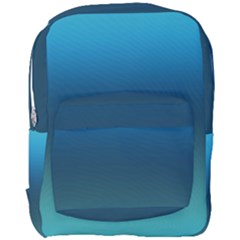 Blue Teal Green Gradient Ombre Colors Full Print Backpack by SpinnyChairDesigns