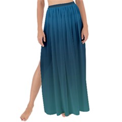 Blue Teal Green Gradient Ombre Colors Maxi Chiffon Tie-up Sarong by SpinnyChairDesigns