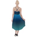 Blue Teal Green Gradient Ombre Colors High-Low Halter Chiffon Dress  View2