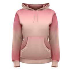 Pink Blush Gradient Ombre Colors Women s Pullover Hoodie by SpinnyChairDesigns