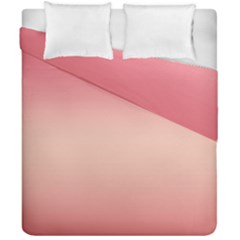 Pink Blush Gradient Ombre Colors Duvet Cover Double Side (california King Size) by SpinnyChairDesigns