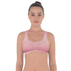 Pink Blush Gradient Ombre Colors Got No Strings Sports Bra by SpinnyChairDesigns