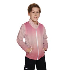 Pink Blush Gradient Ombre Colors Kids  Windbreaker by SpinnyChairDesigns