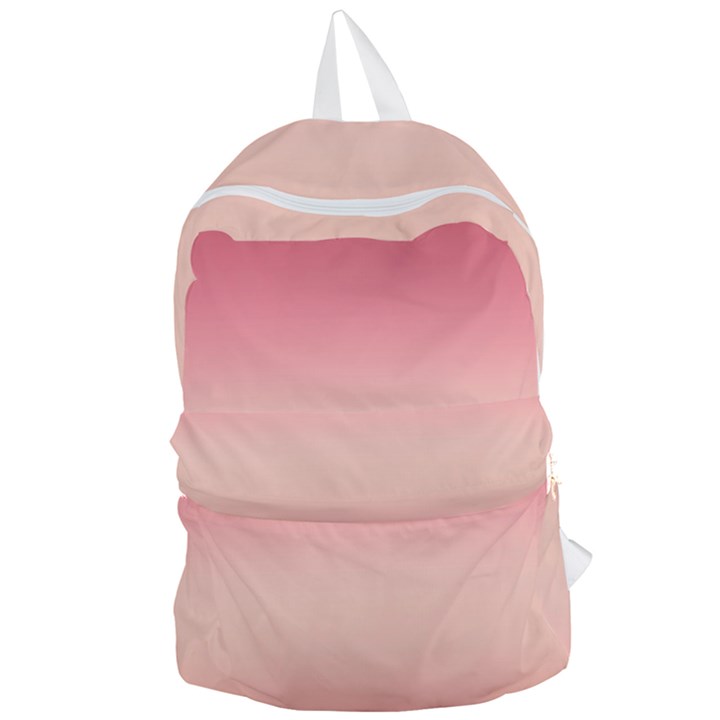 Pink Blush Gradient Ombre Colors Foldable Lightweight Backpack