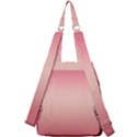 Pink Blush Gradient Ombre Colors Center Zip Backpack View2