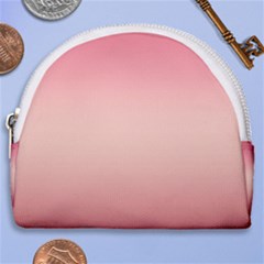 Pink Blush Gradient Ombre Colors Horseshoe Style Canvas Pouch by SpinnyChairDesigns