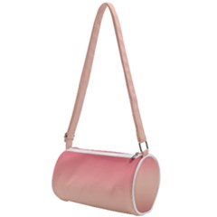 Pink Blush Gradient Ombre Colors Mini Cylinder Bag by SpinnyChairDesigns