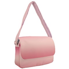 Pink Blush Gradient Ombre Colors Courier Bag by SpinnyChairDesigns