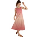 Pink Blush Gradient Ombre Colors Summer Maxi Dress View1