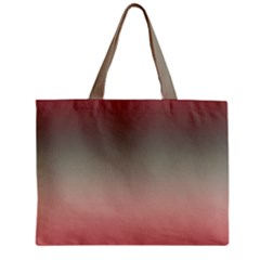 Tea Rose And Sage Gradient Ombre Colors Zipper Mini Tote Bag by SpinnyChairDesigns