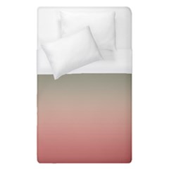 Tea Rose And Sage Gradient Ombre Colors Duvet Cover (single Size) by SpinnyChairDesigns