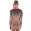 Tea Rose and Sage Gradient Ombre Colors Long Sleeve Hooded T-shirt View2