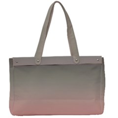 Tea Rose And Sage Gradient Ombre Colors Canvas Work Bag by SpinnyChairDesigns