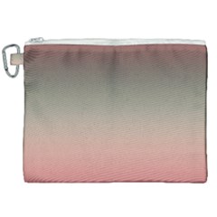 Tea Rose And Sage Gradient Ombre Colors Canvas Cosmetic Bag (xxl) by SpinnyChairDesigns