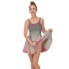 Tea Rose And Sage Gradient Ombre Colors Inside Out Casual Dress by SpinnyChairDesigns