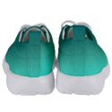 Teal Turquoise Green Gradient Ombre Kids  Lightweight Sports Shoes View4