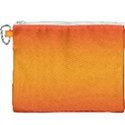 Red Orange Gradient Ombre Colored Canvas Cosmetic Bag (XXXL) View1