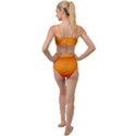 Red Orange Gradient Ombre Colored Tied Up Two Piece Swimsuit View2