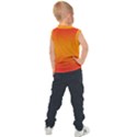 Red Orange Gradient Ombre Colored Kids  Sport Tank Top View2