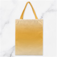 Saffron Yellow And Cream Gradient Ombre Color Classic Tote Bag by SpinnyChairDesigns